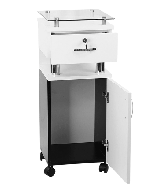 Carrito Auxiliar Profesional para estilista, peluquería – Modelo Allison - vivox&space