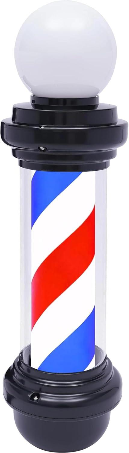 Pole & poste de peluquería & blanco azul y rojo de 27 '' - vivox&space