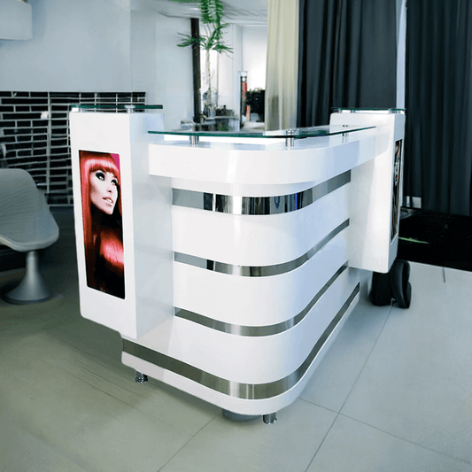 Mostrador de Recepción para Barbería y Salón de Belleza - vivox&space