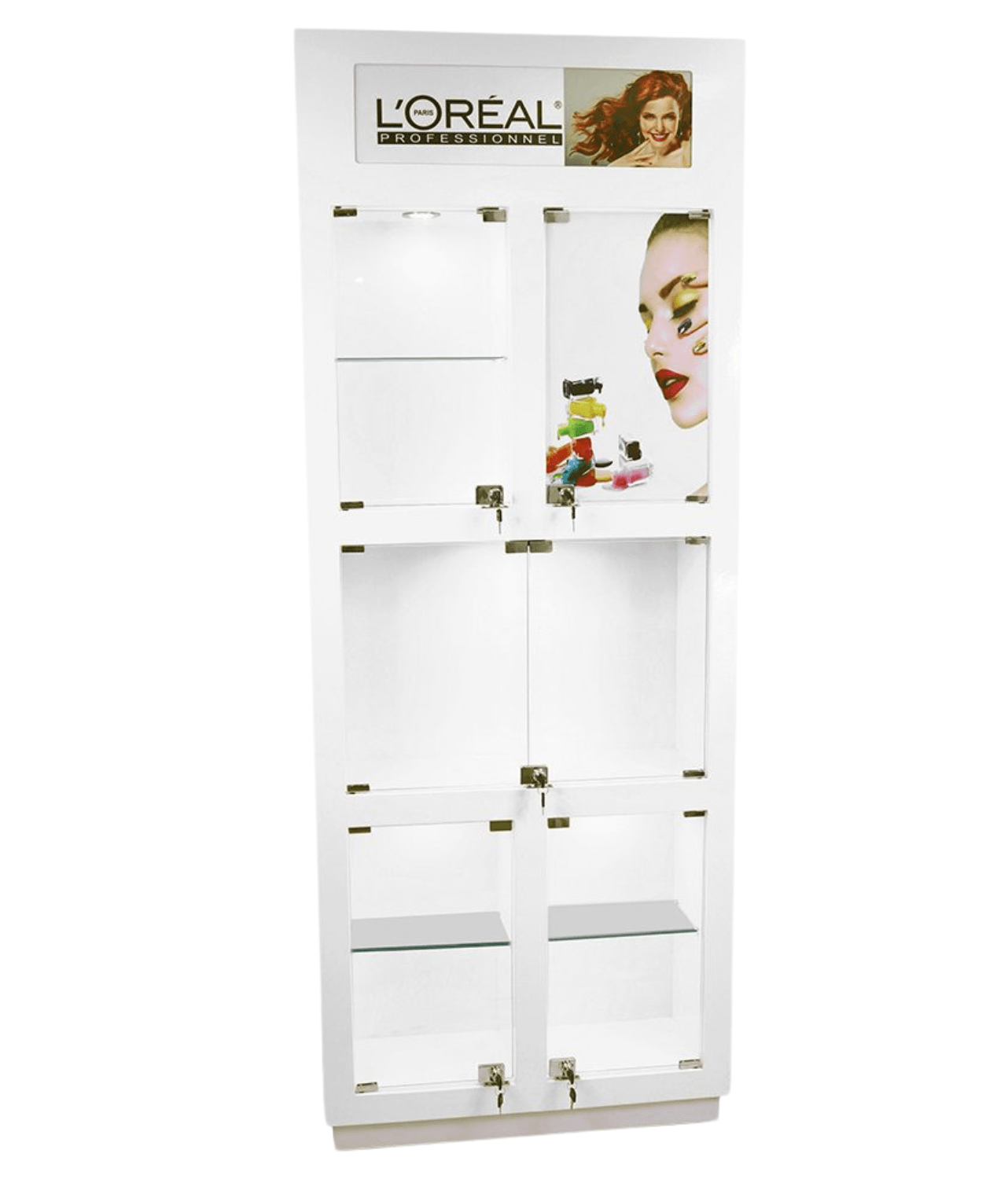Vitrina para peluquería de 2 cuerpos - vivox&space