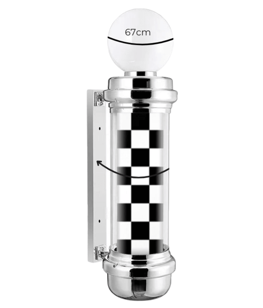 Pole Barbero M/ Cuadricula - vivox&space