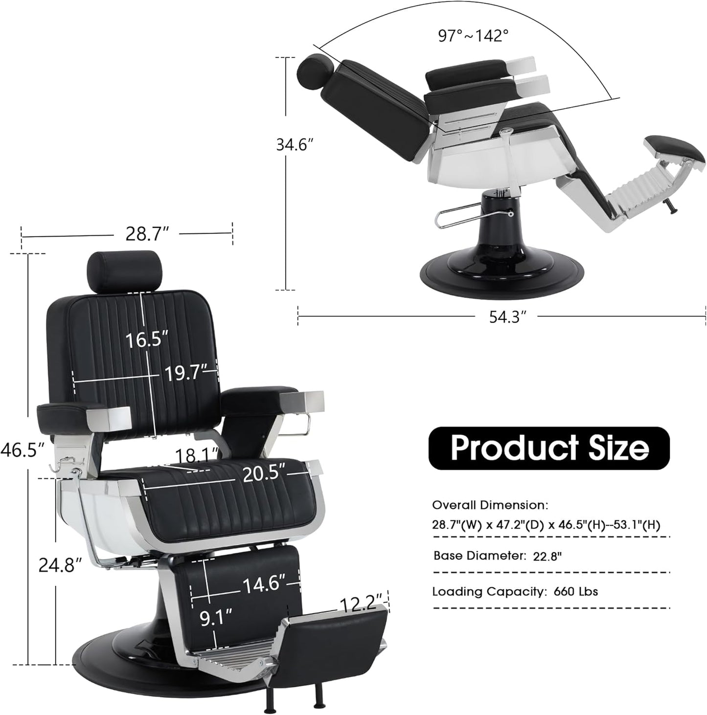 Sillón de Barbero Modelo Europeo -033