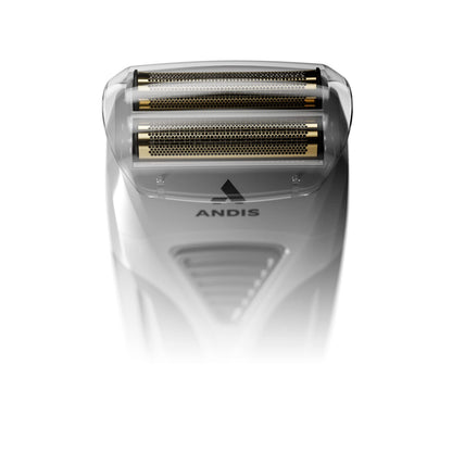 Andis TS-2 17255 Pro Foil - Afeitadora de papel de litio y titanio, sin cable, sin cable, afeitadora inalámbrica con cargador, color negro