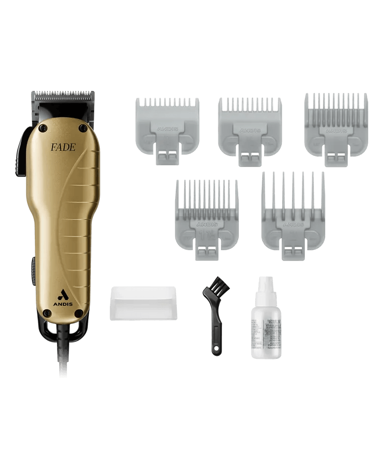 Andis Clipper Fade Dorada para barbería - vivox&space