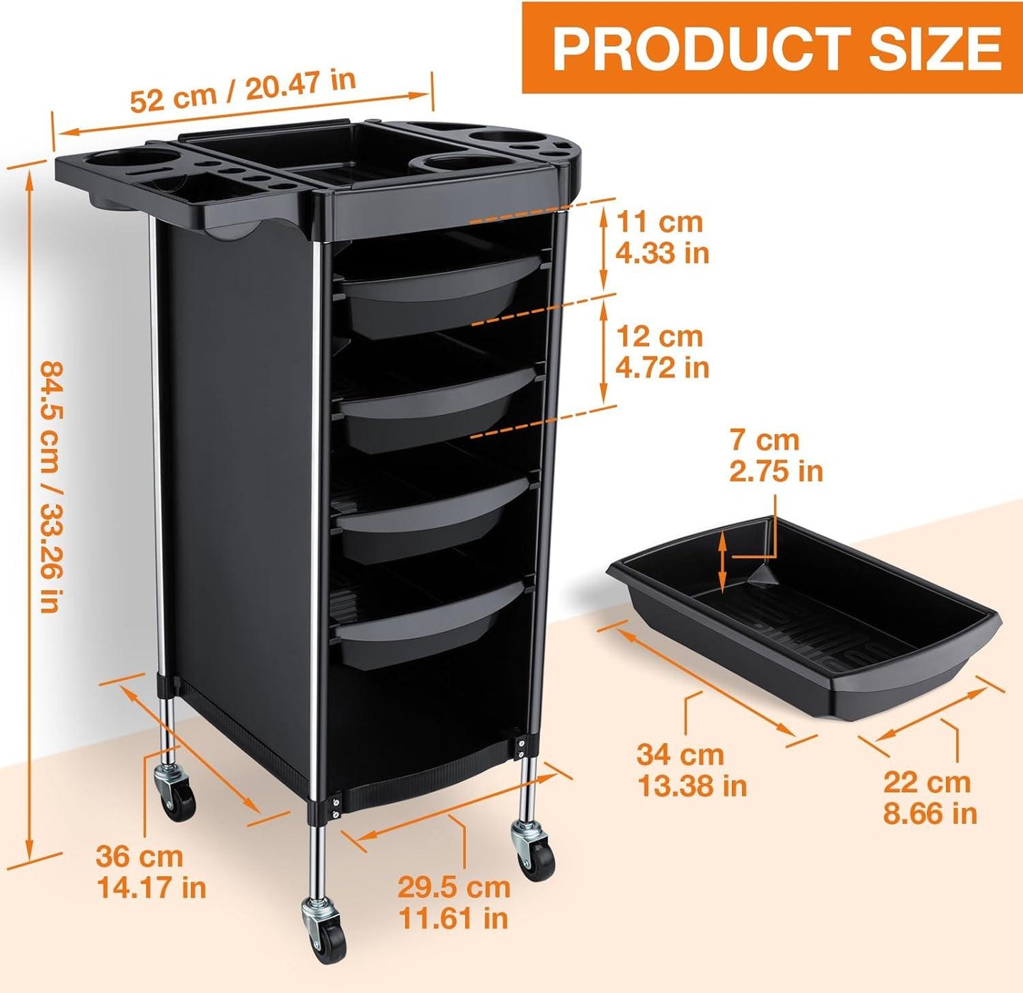 Carrito Auxiliar Profesional – Modelo Lilyan - vivox&space
