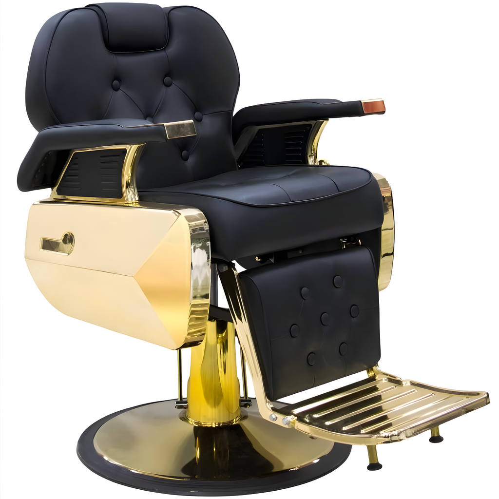 Sillón Barbero Modelo HARLY CÁPITONÉ GOLD
