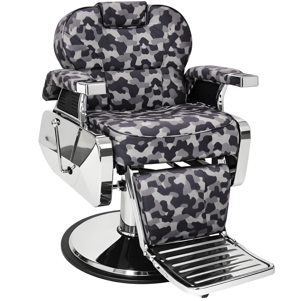 Sillón Barbero Modelo HARLY CAMUFLAJE PREMIUM