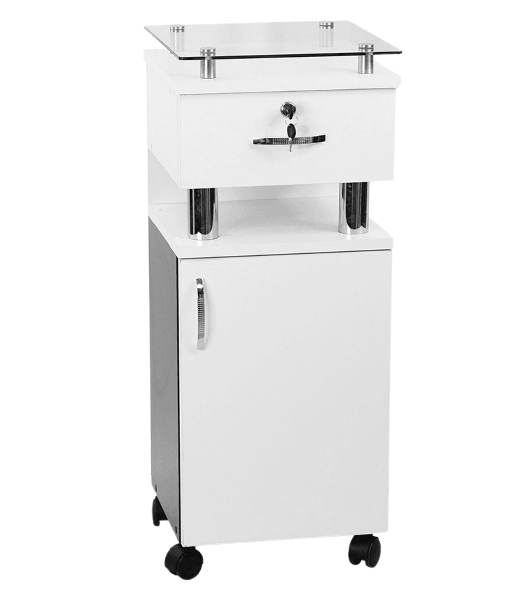 Carrito Auxiliar Profesional para estilista, peluquería – Modelo Allison - vivox&space