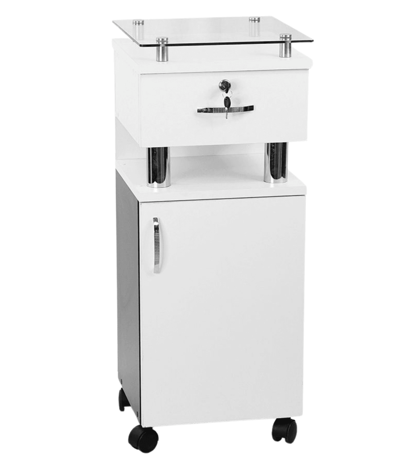 Carrito Auxiliar Profesional para estilista, peluquería – Modelo Allison - vivox&space