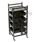 Carrito Auxiliar Profesional Edna de color negro - vivox&space