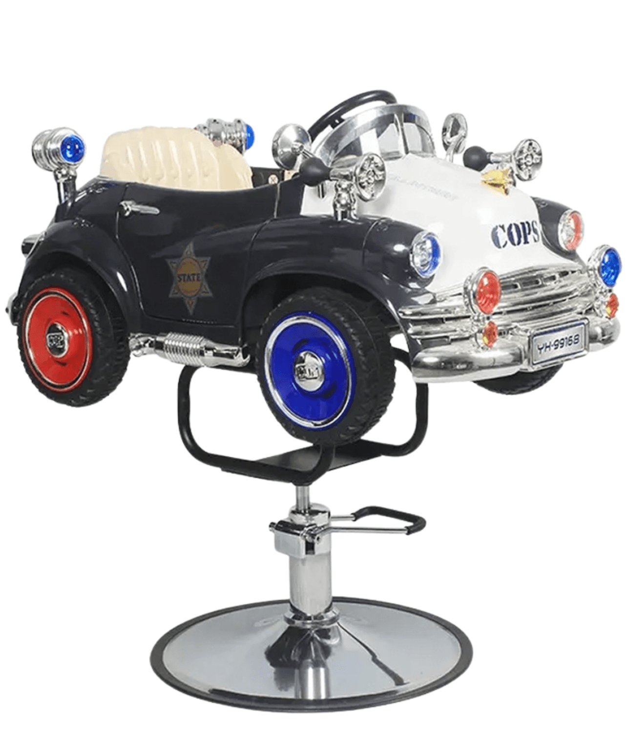 Coche para Corte de Cabello Niños Policía - Modelo Policía-245 - vivox&space