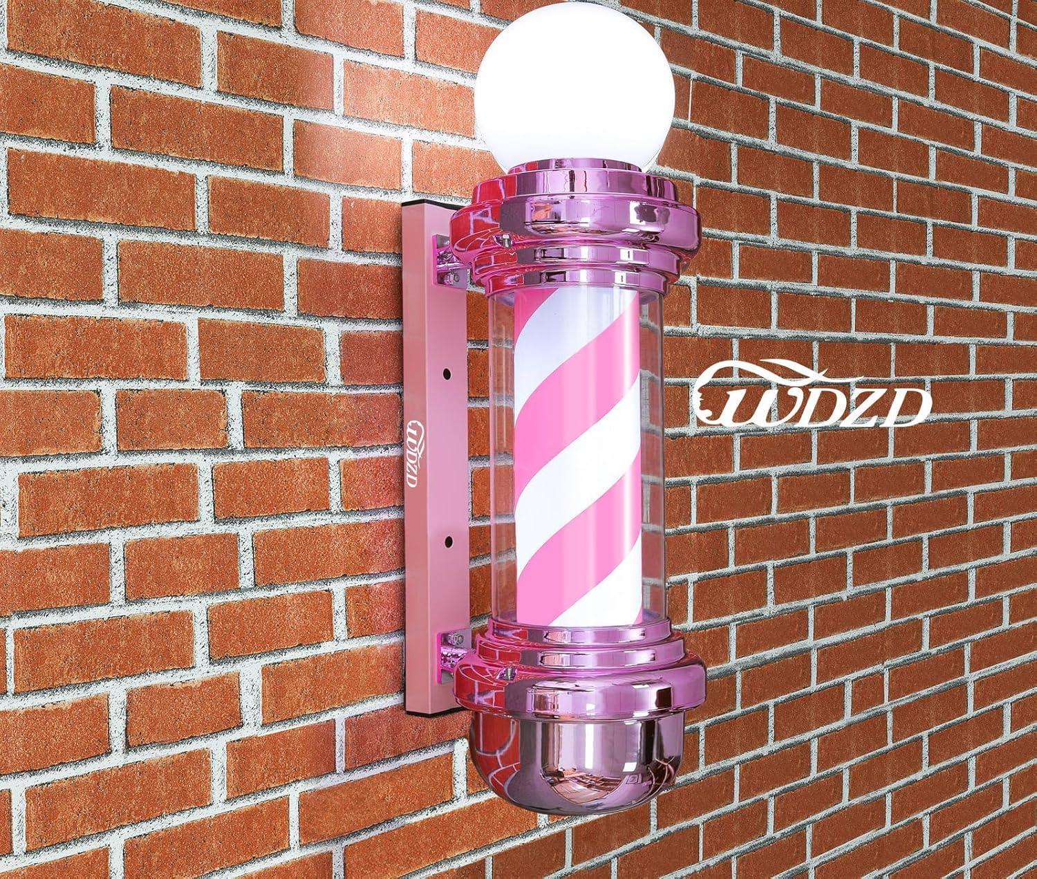 Pole & poste de peluquería o salón Rosada de 27 '' - vivox&space