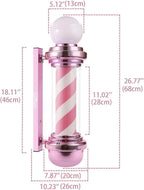 Pole & poste de peluquería o salón Rosada de 27 '' - vivox&space
