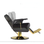 Sillón de Barberia Premium dorado y negro
