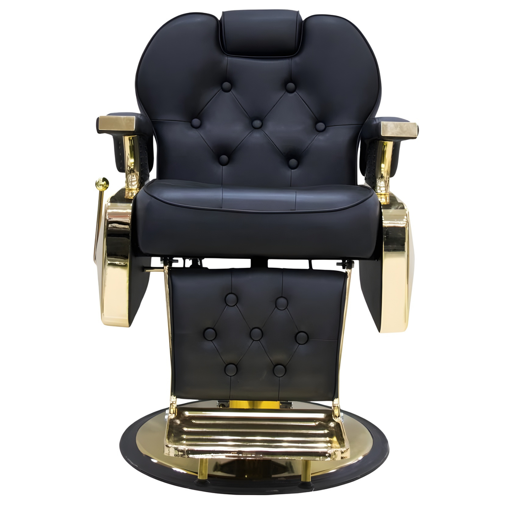 Sillón Barbero Modelo HARLY CÁPITONÉ GOLD