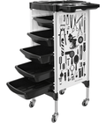Carrito de salón con ruedas, multifunción con 5 cajones - vivox&space