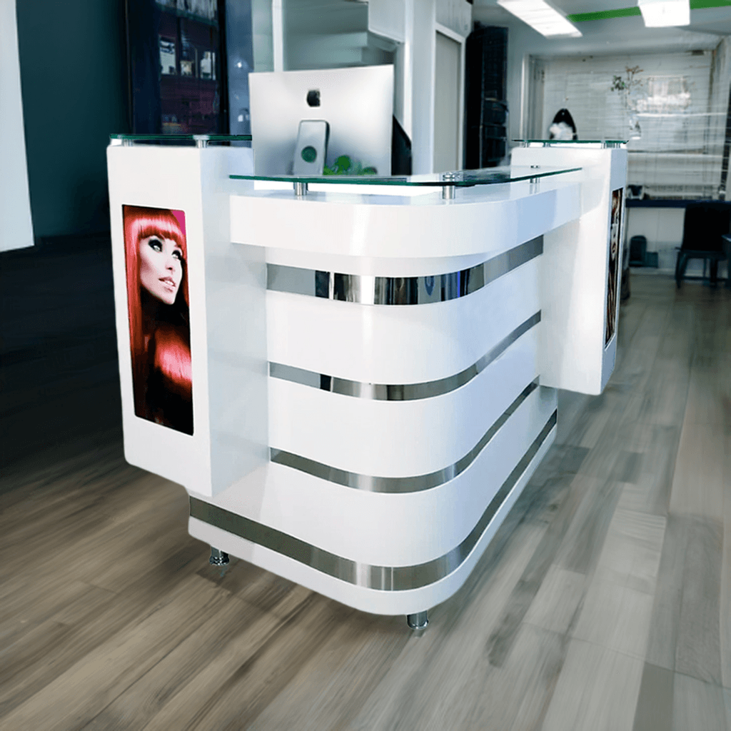 Mostrador de Recepción para Barbería y Salón de Belleza - vivox&space