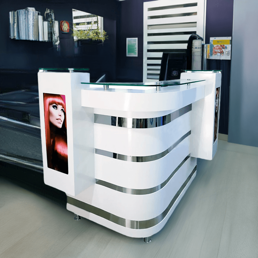Mostrador de Recepción para Barbería y Salón de Belleza - vivox&space