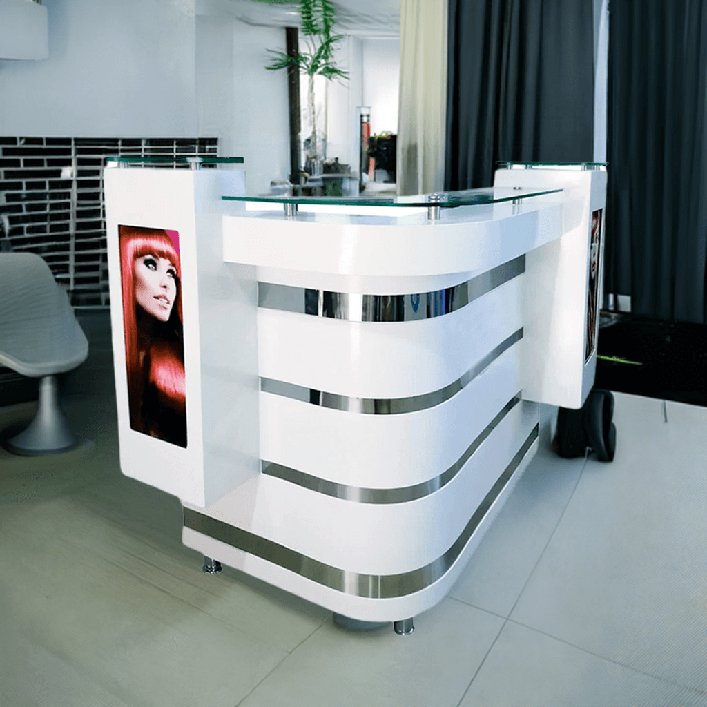 Mostrador de Recepción para Barbería y Salón de Belleza - vivox&space