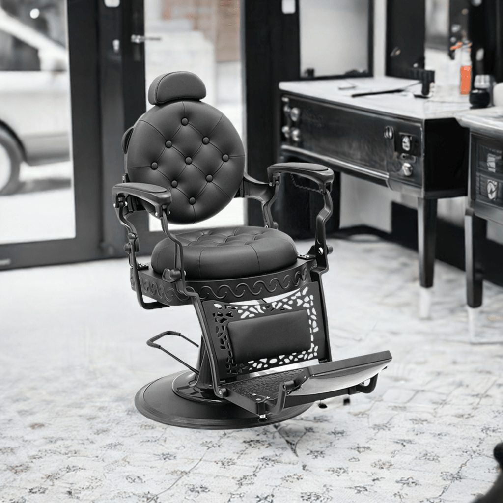 Sillón Barbero Emperador: Elegancia Clásica y Lujo de Alta Gama - vivox&space