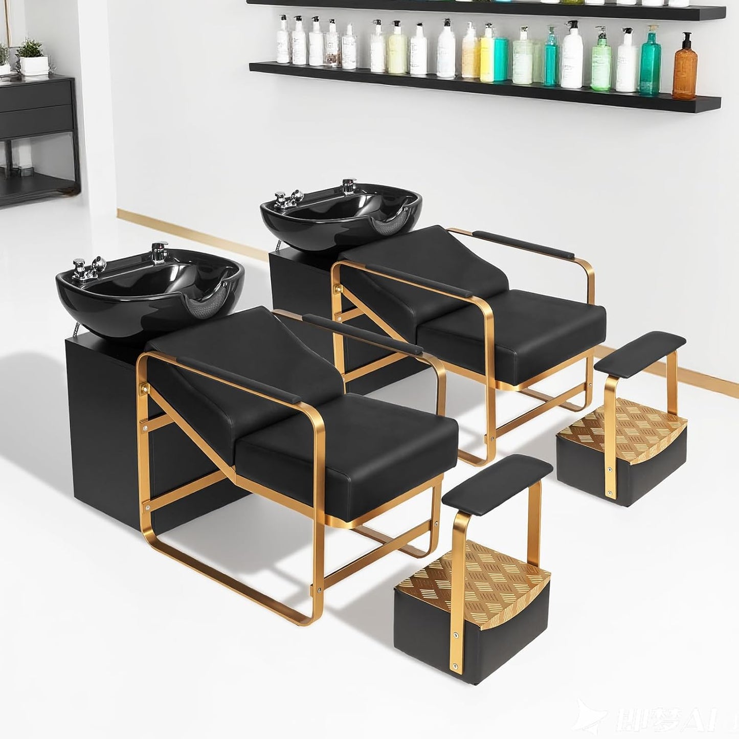 Lava cabeza Dorado Confort premium para tu salón