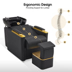 Unidad de champú Dolce II Gold Black - vivox&space