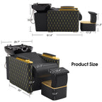 Unidad de champú Dolce II Gold Black - vivox&space