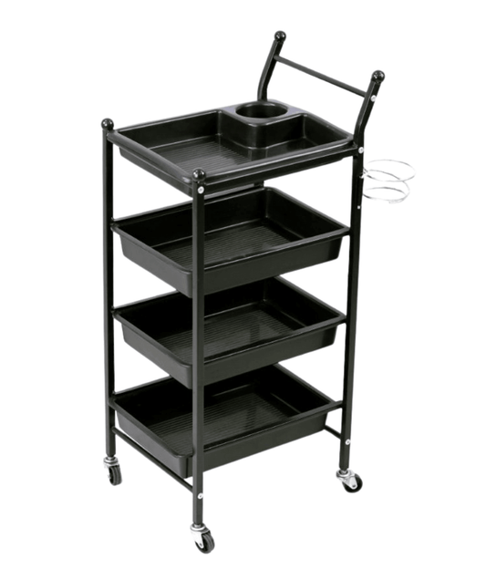 Carrito Auxiliar Profesional para estilista, peluquería, belleza– Modelo lara-080 - vivox&space