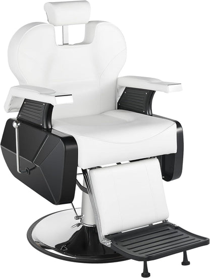 Sillón reclinable de Barberia Harly Blanco - vivox&space