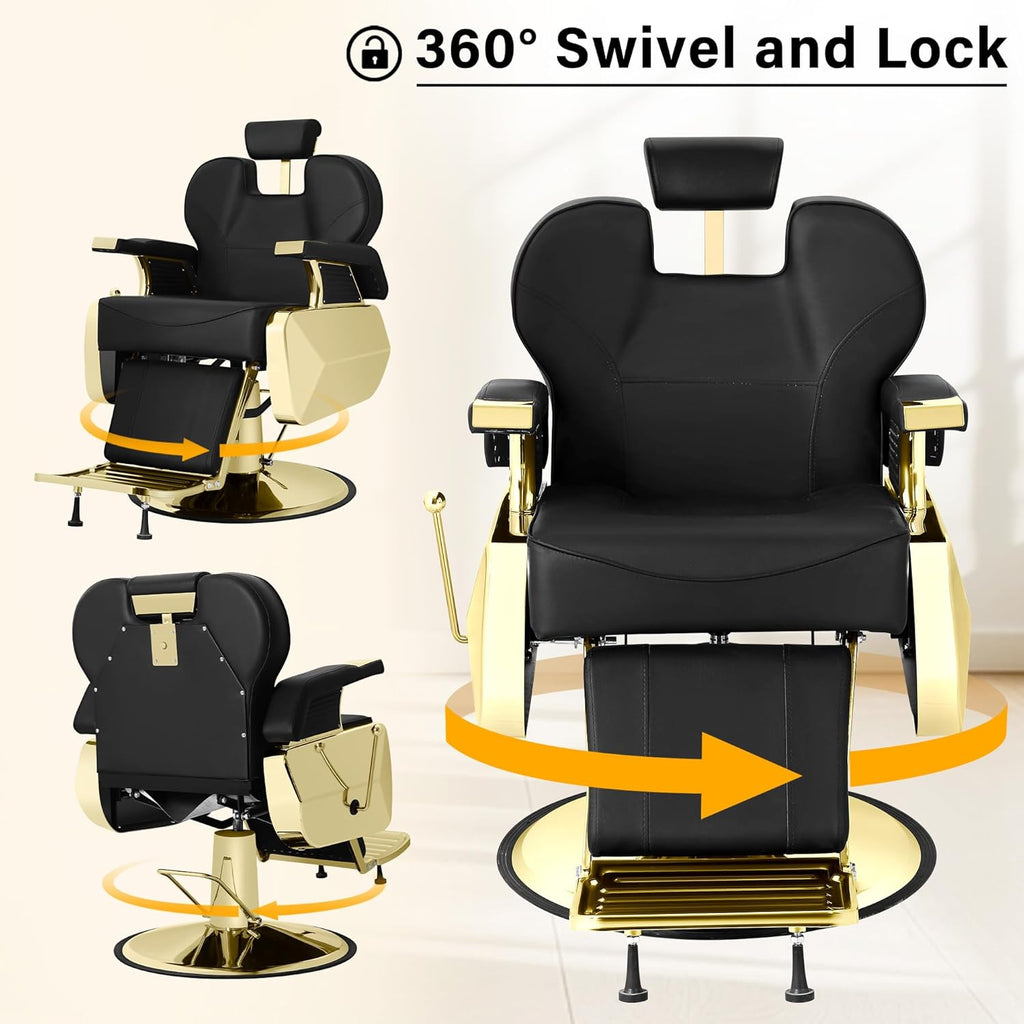 Sillón Barbero Harly Gold Premium