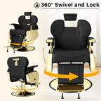 Sillón Barbero Harly Gold Premium