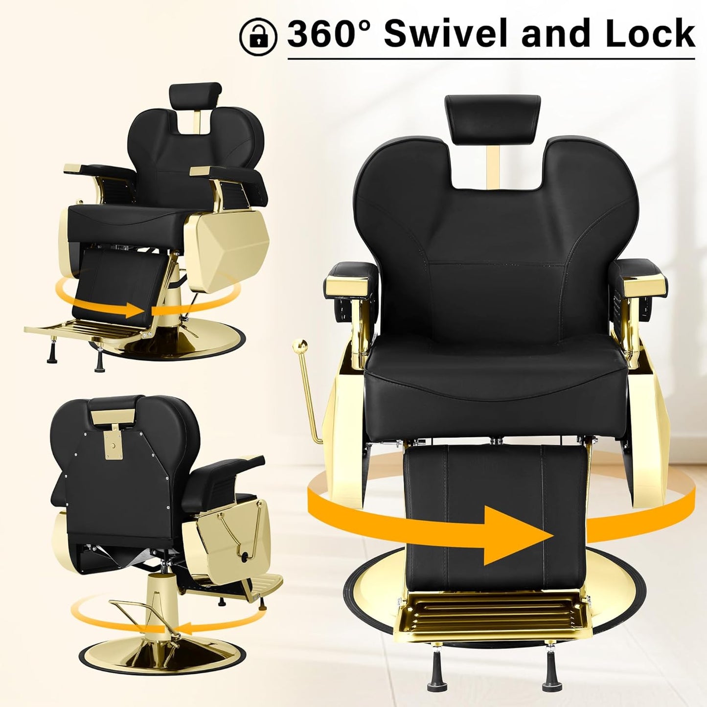 Sillón Barbero Edición Dorada Premium