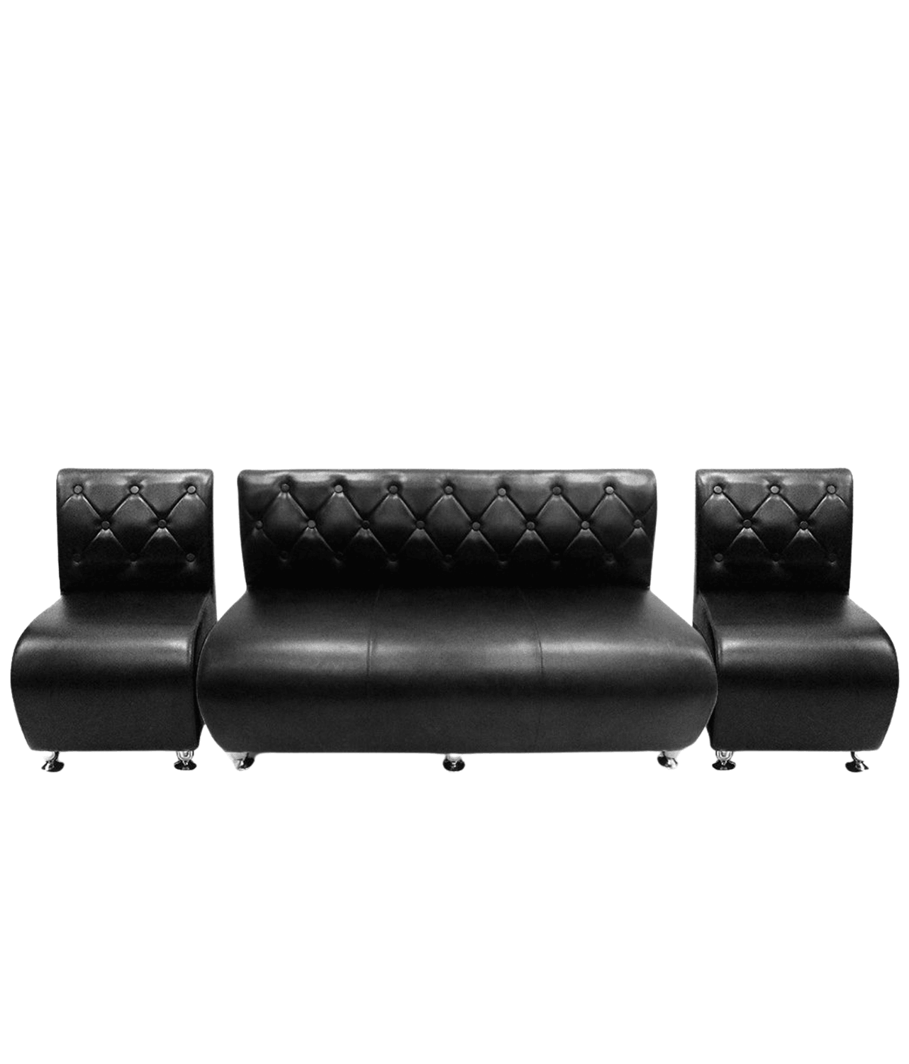 Sillón de Espera Capitoné para Barbería y Salón - vivox&space
