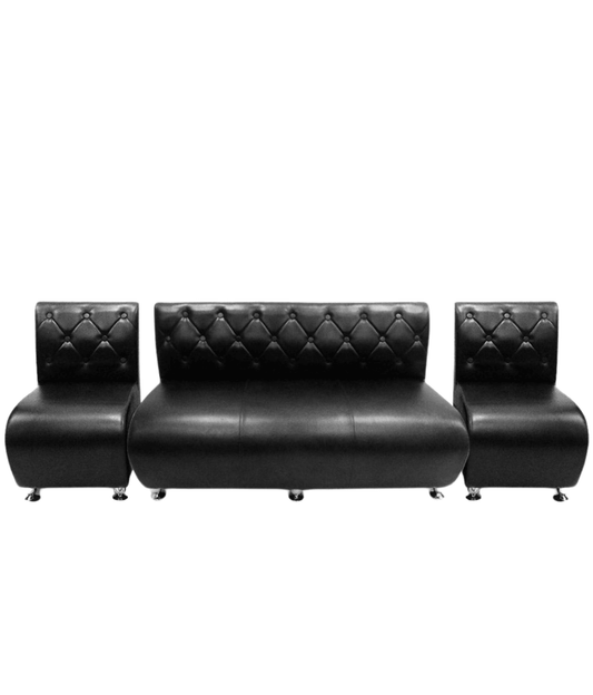 Sillón de Espera Capitoné para Barbería y Salón - vivox&space
