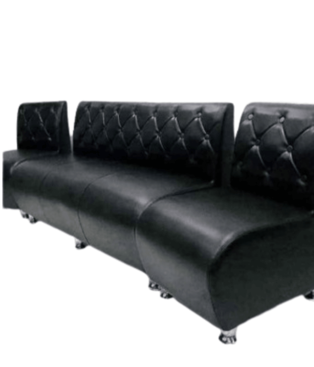 Sillón de Espera Capitoné para Barbería y Salón - vivox&space