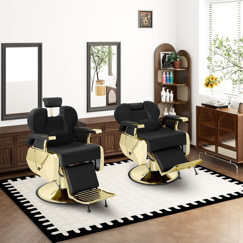 Sillón Barbero Harly Gold Premium