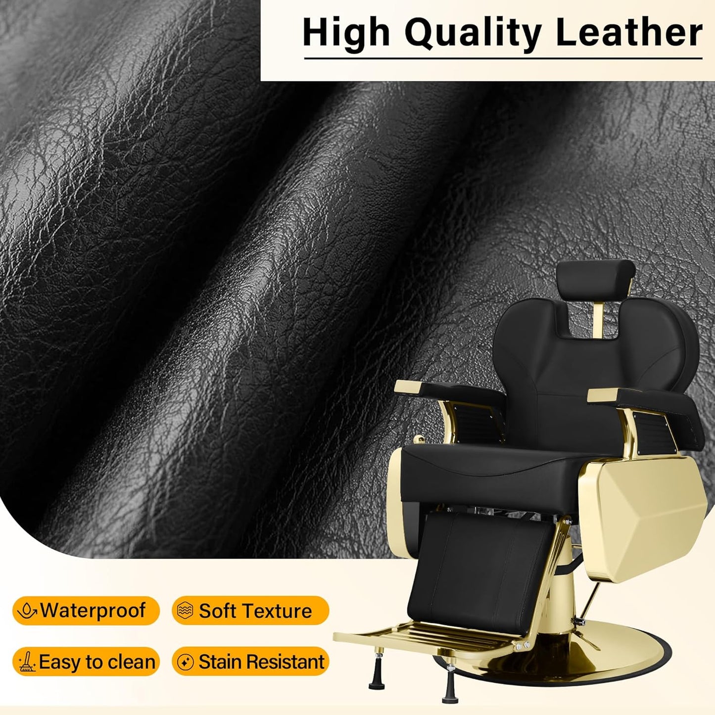 Sillón Barbero Edición Dorada Premium