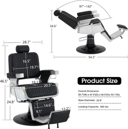 Sillón de Barbero Modelo Europeo -033