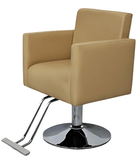 Silla Peluquería Profesional Esther Beige Hidráulica - vivox&space