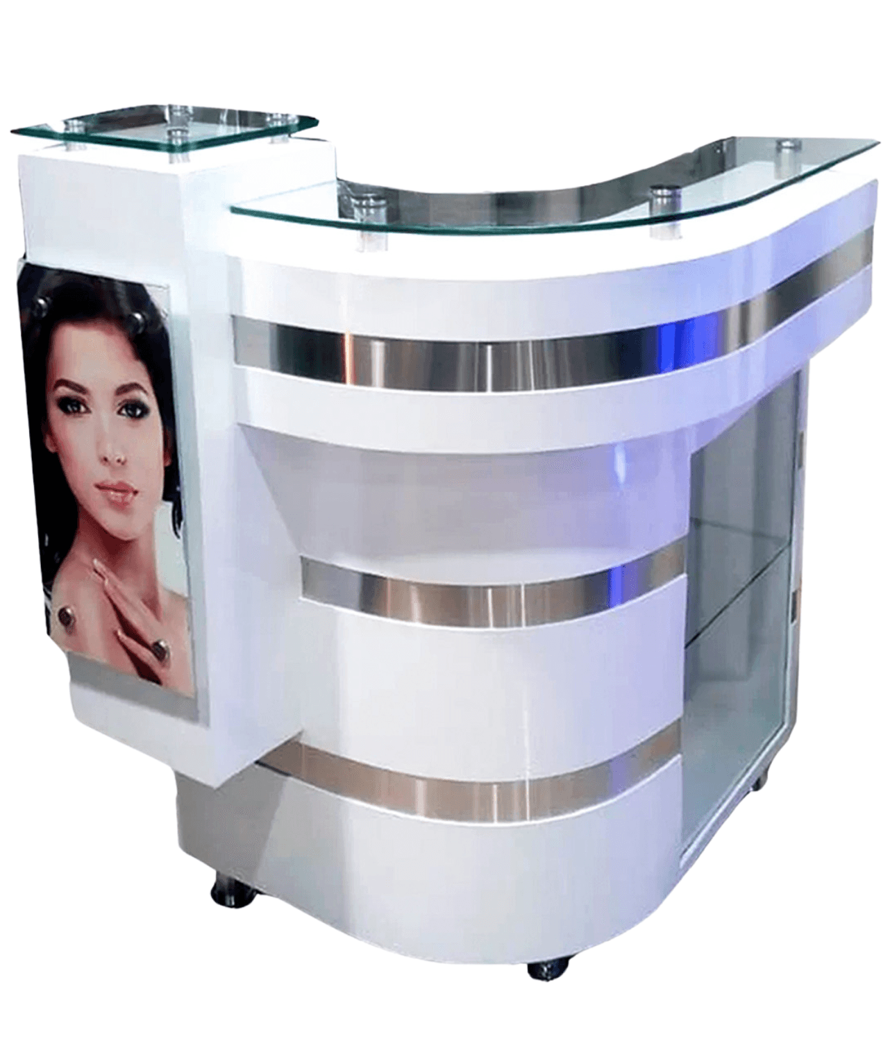 Counter Mostrador de recepción para barberías y salón de belleza - vivox&space