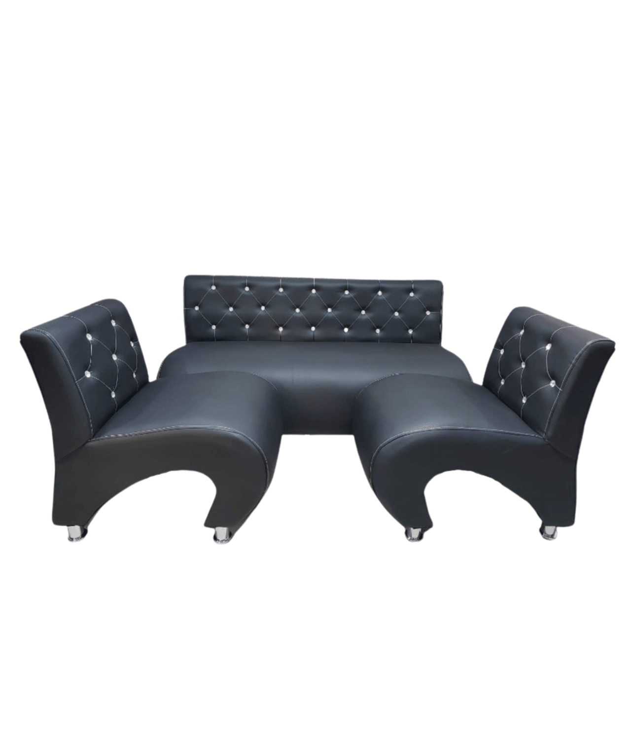 Juego de sillón de espera Vivor para barberia y salon de belleza - vivox&space