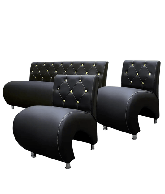 Sillón de espera con botones doradas m/ Latitude - vivox&space