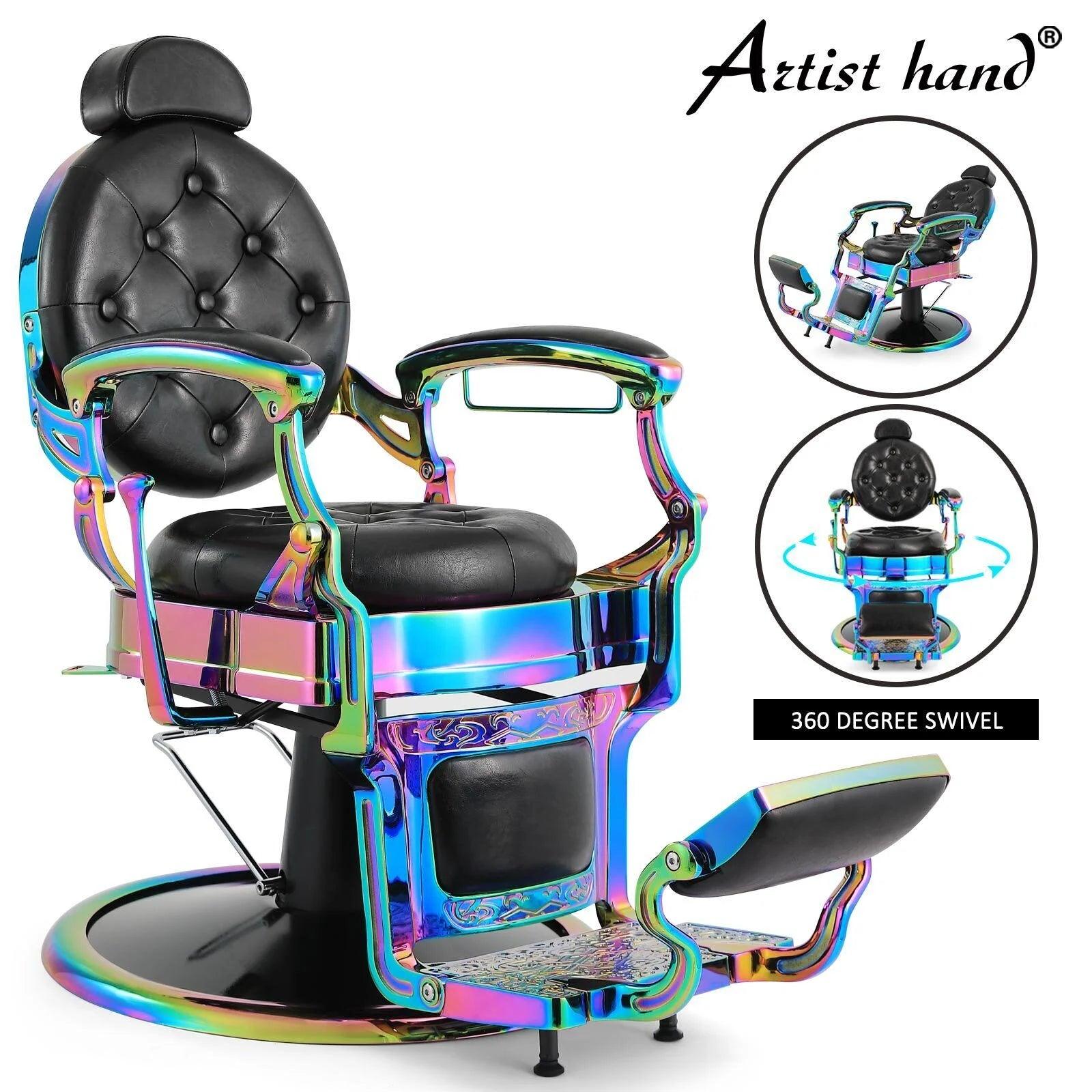 Silla de peluquería, resistente para estilistas barbería y tatoo - vivox&space
