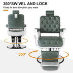 Sillón de barbería Modelo Nano-067 disponible en color negro - vivox&space