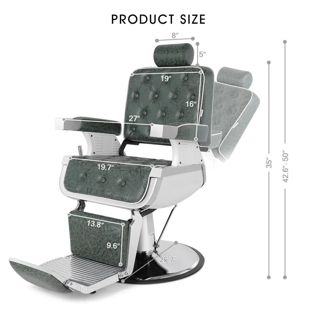 Sillón de barbería Modelo Nano-067 disponible en color negro - vivox&space