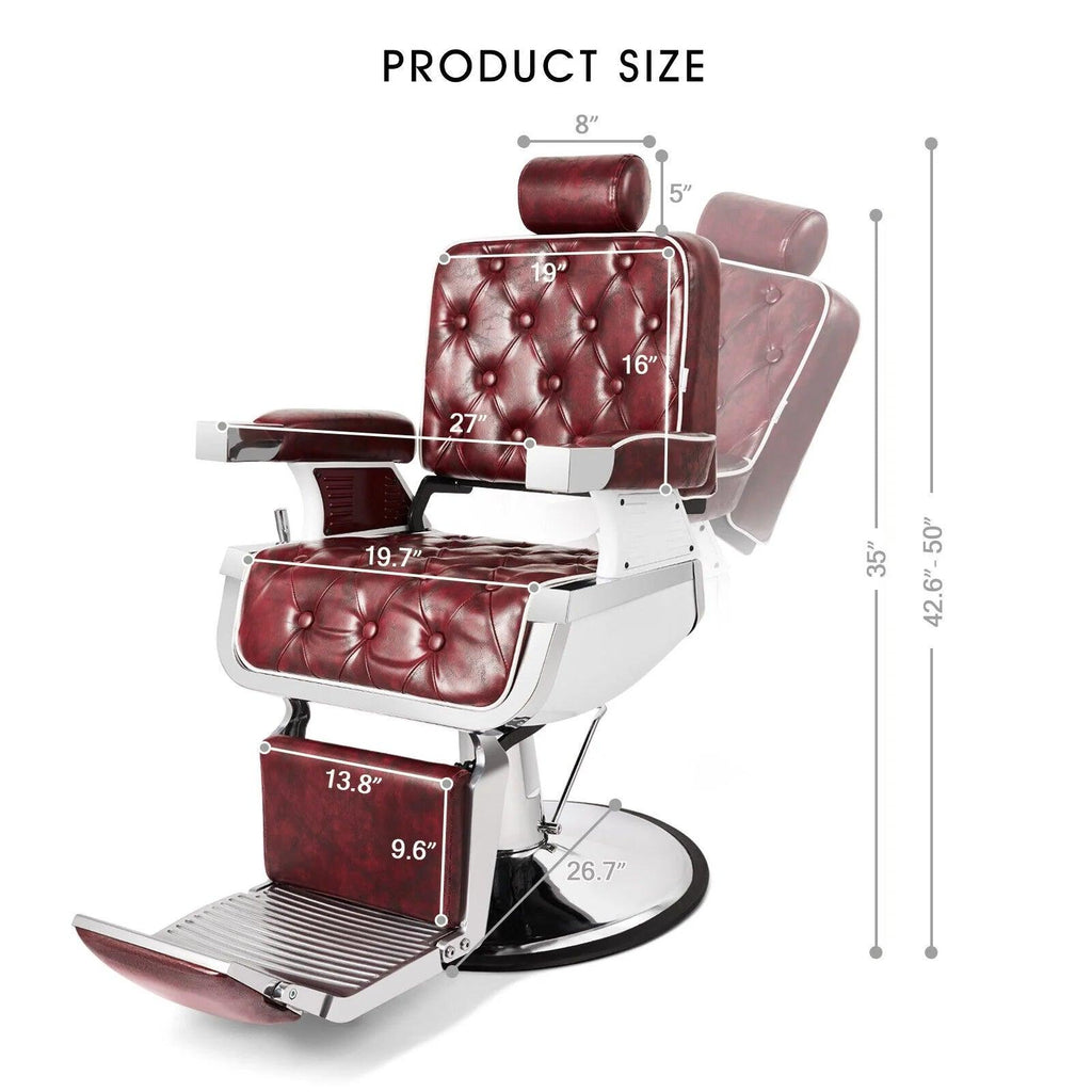 Sillón de barbería Modelo Nano-067 disponible en color negro - vivox&space