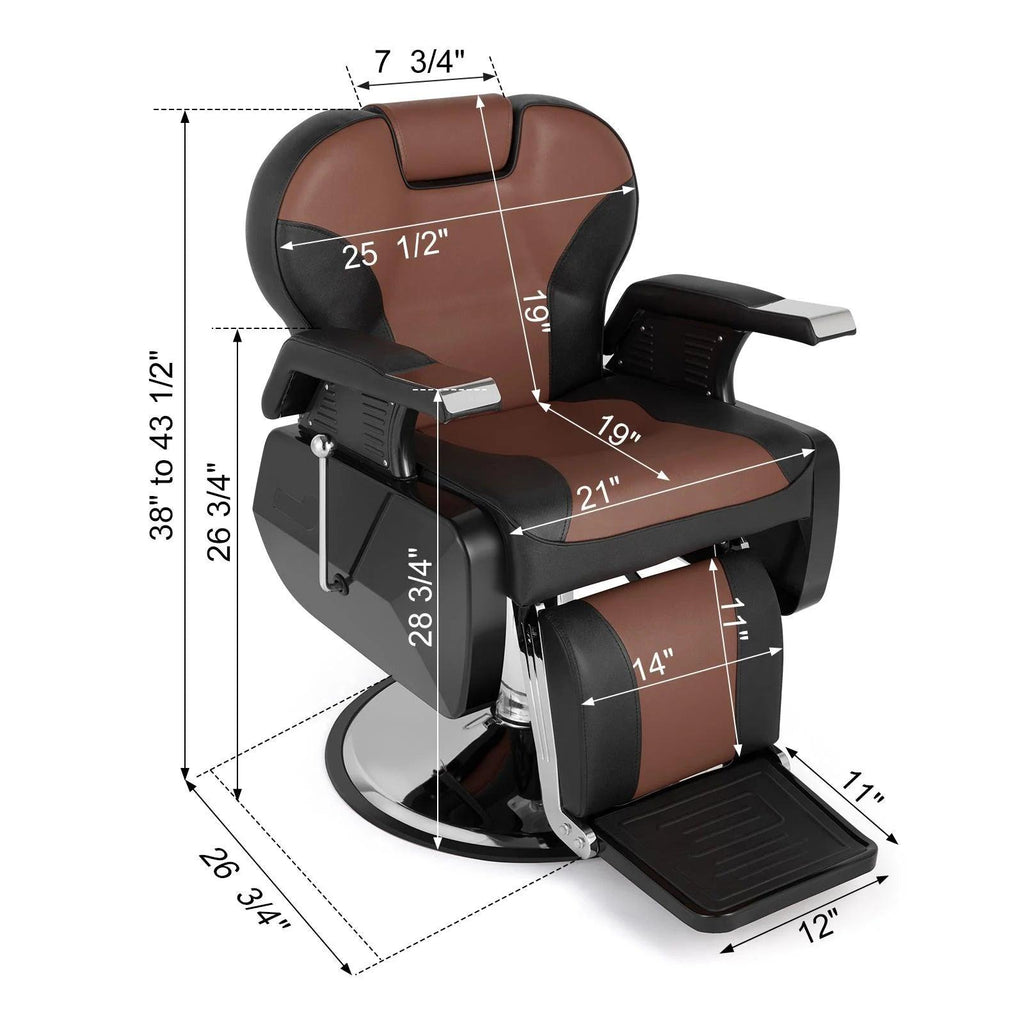 Silla de Peluquería Reclinable de Alta Resistencia Harly B-078 - vivox&space
