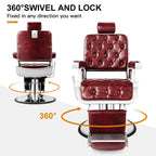 Sillón de barbería Modelo Nano-067 disponible en color negro - vivox&space